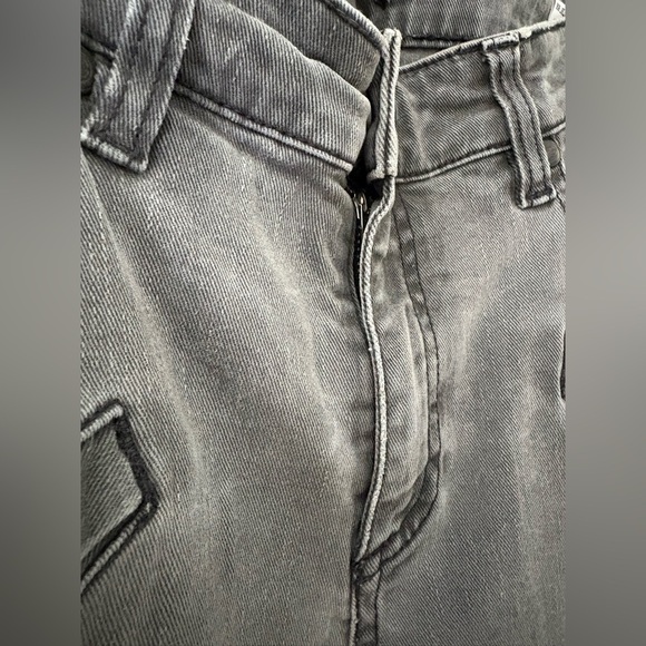 Pierre Balmain grey washed slim biker jeans size 26 fits 30 - Picture 4 of 12